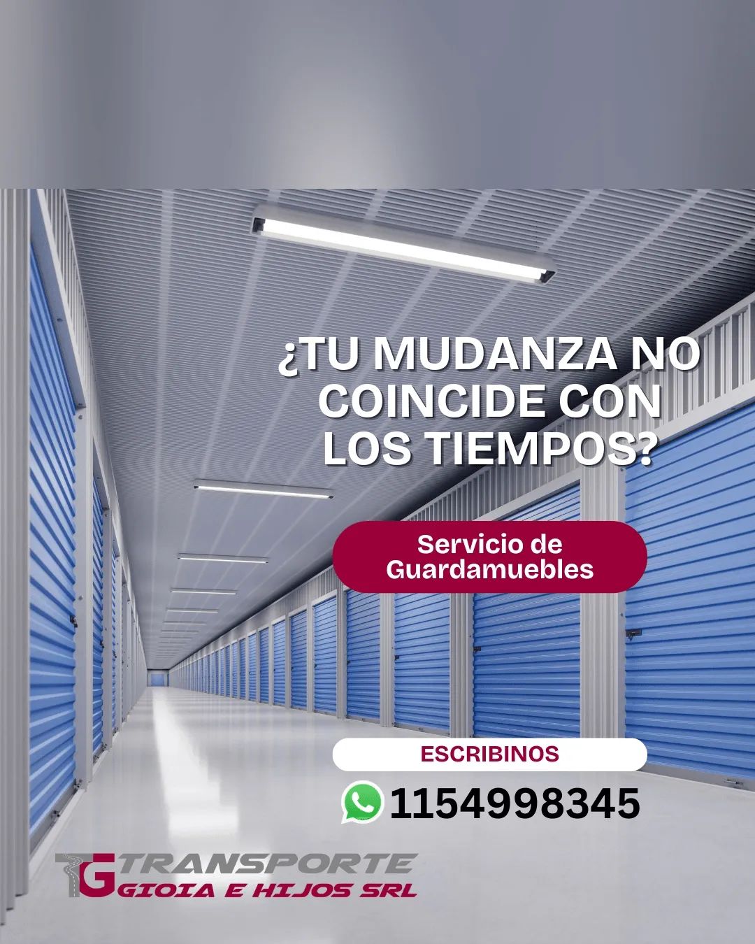 Depósito de guardamuebles con boxes individuales